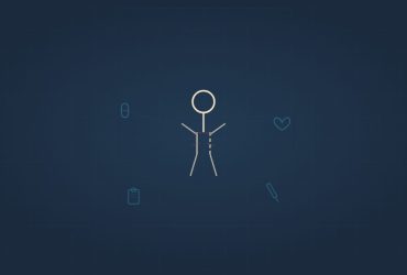 FDM illustration - fragmenting human figure with medical icons