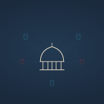 FDM illustration - capitol dome with five bill icons