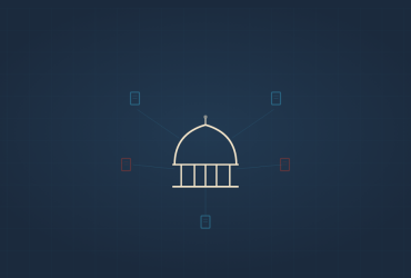 FDM illustration - capitol dome with five bill icons