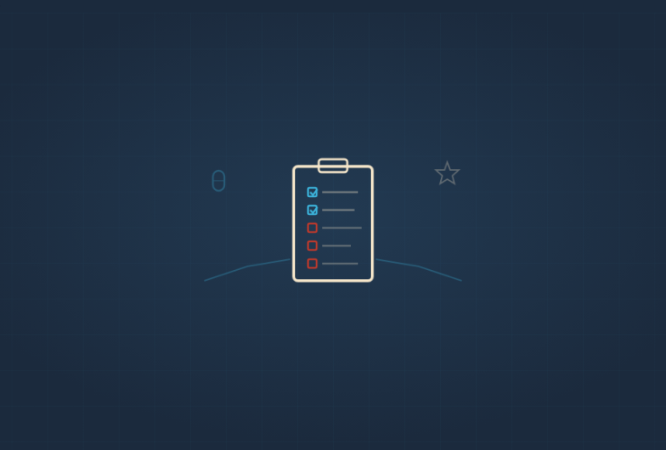FDM illustration - checklist clipboard with reform icons