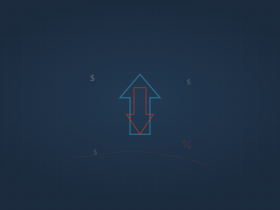 FDM illustration - upward arrow hiding downward arrow
