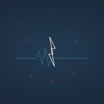 FDM illustration - lightning bolt with news nodes