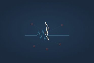 FDM illustration - lightning bolt with news nodes