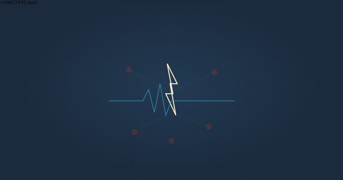 FDM illustration - lightning bolt with news nodes