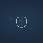 FDM illustration - theater mask half-happy half-sad