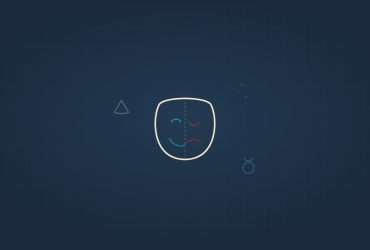 FDM illustration - theater mask half-happy half-sad