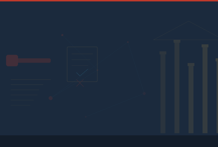 Abstract illustration of capitol columns, gavel, and legislative document motifs — 2026 Florida legislative session wrap-up for physicians