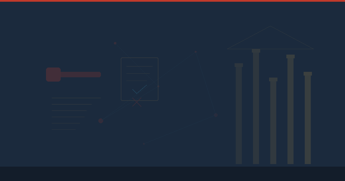 Abstract illustration of capitol columns, gavel, and legislative document motifs — 2026 Florida legislative session wrap-up for physicians