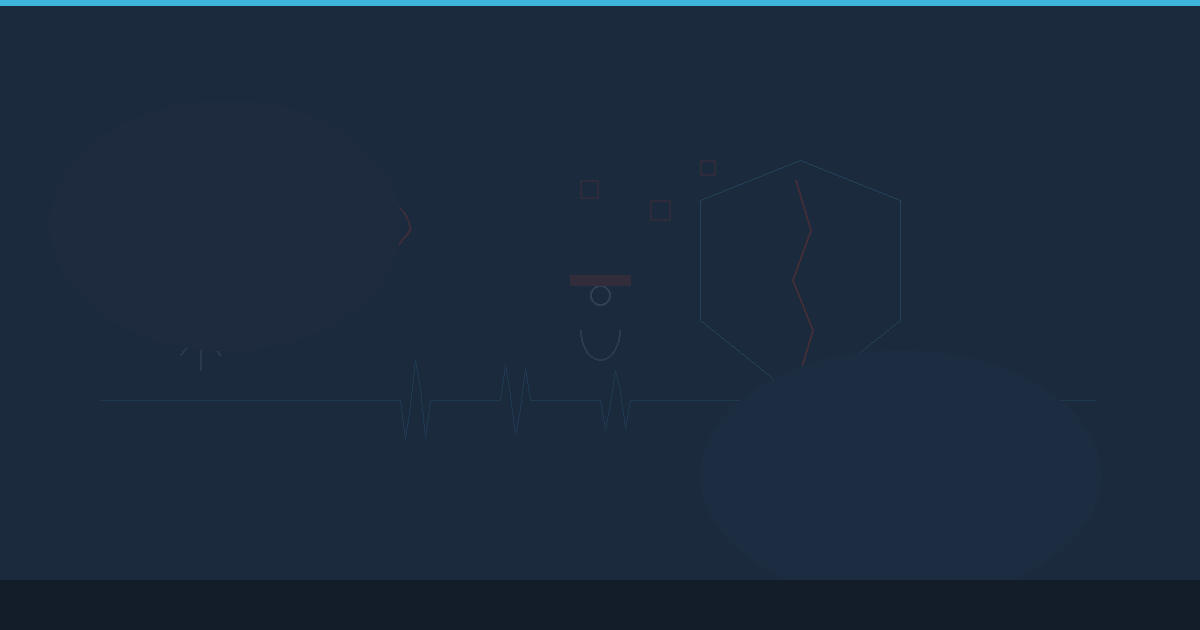 Abstract illustration of cracked shield, heartbeat line, and weighted figure — moral injury vs burnout for Florida physicians